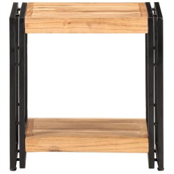 vidaXL Mesa auxiliar de madera maciza de acacia 40x30x40 cm