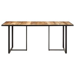 vidaXL Mesa de comedor madera de mango rugosa 180 cm