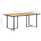 vidaXL Mesa de comedor madera de mango rugosa 180 cm vidaXL Mesa de comedor madera de mango rugosa 180 cm