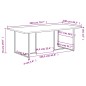 vidaXL Mesa de comedor madera de mango rugosa 200 cm