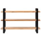 vidaXL Aparador con 3 estantes madera maciza de acacia 120x40x75 cm vidaXL Aparador con 3 estantes madera maciza de acacia 120x40x75 cm