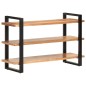 vidaXL Aparador con 3 estantes madera maciza de acacia 120x40x75 cm vidaXL Aparador con 3 estantes madera maciza de acacia 120x40x75 cm