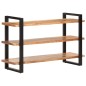 vidaXL Aparador con 3 estantes madera maciza de acacia 120x40x75 cm vidaXL Aparador con 3 estantes madera maciza de acacia 120x40x75 cm
