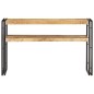 vidaXL Mesa consola de madera de mango rugosa 120x30x75 cm vidaXL Mesa consola de madera de mango rugosa 120x30x75 cm