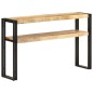 vidaXL Mesa consola de madera de mango rugosa 120x30x75 cm vidaXL Mesa consola de madera de mango rugosa 120x30x75 cm