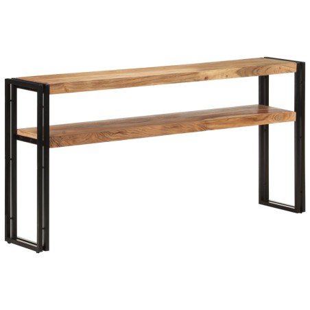 vidaXL Mesa consola de madera maciza de acacia 150x30x75 cm