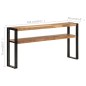 vidaXL Mesa consola de madera maciza de acacia 150x30x75 cm vidaXL Mesa consola de madera maciza de acacia 150x30x75 cm