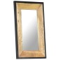 vidaXL Espejo de madera maciza de mango 80x50 cm vidaXL Espejo de madera maciza de mango 80x50 cm