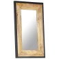 vidaXL Espejo de madera maciza de mango 80x50 cm vidaXL Espejo de madera maciza de mango 80x50 cm
