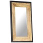 vidaXL Espejo de madera maciza de mango 80x50 cm vidaXL Espejo de madera maciza de mango 80x50 cm