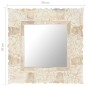 vidaXL Espejo de madera maciza de mango blanco 50x50 cm vidaXL Espejo de madera maciza de mango blanco 50x50 cm