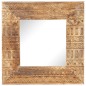 vidaXL Espejo tallado a mano madera maciza de mango 50x50x2,5 cm vidaXL Espejo tallado a mano madera maciza de mango 50x50x2,5 cm