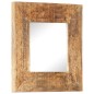 vidaXL Espejo tallado a mano madera maciza de mango 50x50x2,5 cm vidaXL Espejo tallado a mano madera maciza de mango 50x50x2,5 cm
