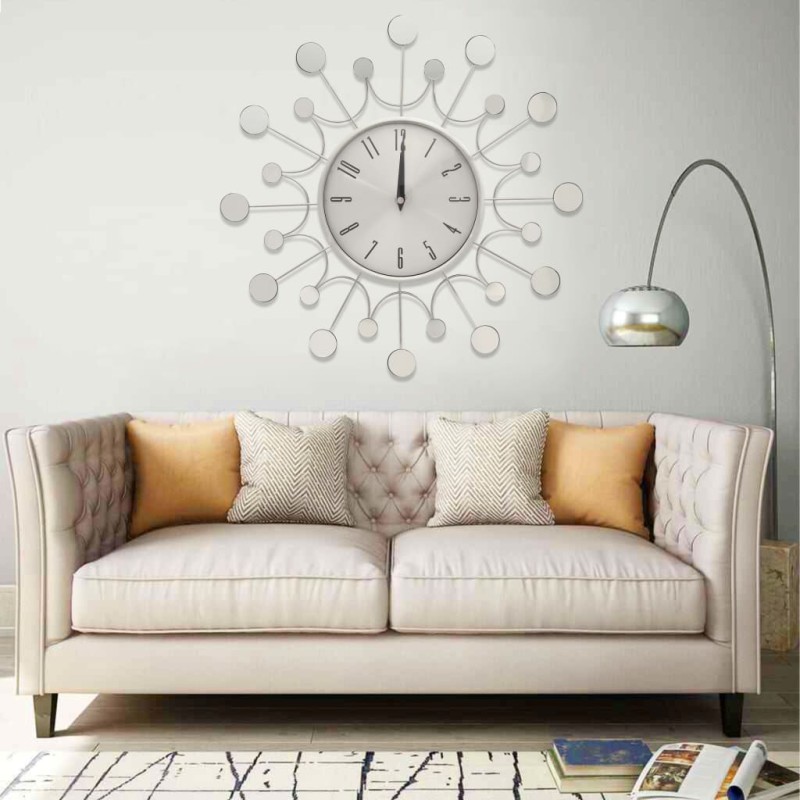 325165 vidaXL Wall Clock Silver 40 cm Metal 325165 vidaXL Wall Clock Silver 40 cm Metal