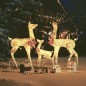 vidaXL Figuras de familia de renos de Navidad dorado 201 LED vidaXL Figuras de familia de renos de Navidad dorado 201 LED