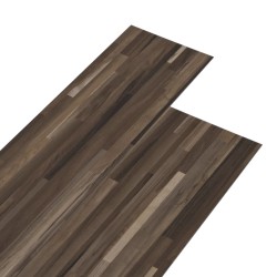 vidaXL Lamas para suelo PVC autoadhesivas 5,21 m² 2 mm marrón rayado
