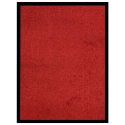 vidaXL Felpudo rojo 60x80 cm
