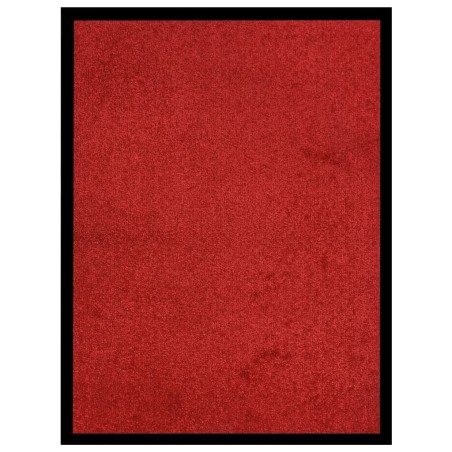 vidaXL Felpudo rojo 60x80 cm