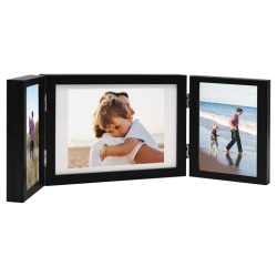 vidaXL Marco de foto collage triple negro 28x18 cm+2x(13x18 cm)
