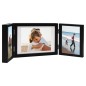 vidaXL Marco de foto collage triple negro 28x18 cm+2x(13x18 cm)