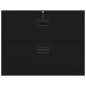 vidaXL Armario archivador de acero negro 90x46x72,5 cm 