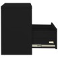 vidaXL Armario archivador de acero negro 90x46x72,5 cm 
