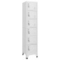 vidaXL Taquilla de acero gris claro 38x40x180 cm