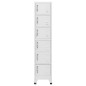 vidaXL Taquilla de acero gris claro 38x40x180 cm