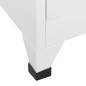 vidaXL Taquilla de acero gris claro 38x40x180 cm