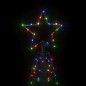 vidaXL Árbol de Navidad cónico 200 LED de colores 70x180 cm vidaXL Árbol de Navidad cónico 200 LED de colores 70x180 cm