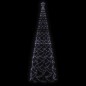 vidaXL Árbol de Navidad cónico 1400 LED blanco frío 160x500 cm vidaXL Árbol de Navidad cónico 1400 LED blanco frío 160x500 cm