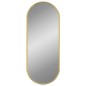 vidaXL Espejo de pared ovalado dorado 50x20 cm
