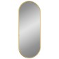 vidaXL Espejo de pared ovalado dorado 50x20 cm