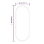 vidaXL Espejo de pared ovalado dorado 50x20 cm