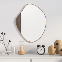 vidaXL Espejo de pared dorado 50x40 cm