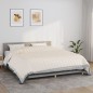 vidaXL Manta con peso tela color crema claro 220x260 cm 15 kg vidaXL Manta con peso tela color crema claro 220x260 cm 15 kg