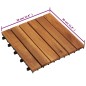 vidaXL Baldosa de terraza patrón vertical 20 uds madera acacia 30x30cm vidaXL Baldosa de terraza patrón vertical 20 uds madera acacia 30x30cm