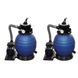 vidaXL Bombas de filtro de arena 2 unidades 400 W 11000 l/h 