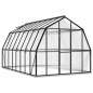 vidaXL Invernadero con estructura de aluminio gris antracita 12,63 m² vidaXL Invernadero con estructura de aluminio gris antracita 12,63 m²
