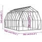 vidaXL Invernadero con estructura de aluminio gris antracita 12,63 m² vidaXL Invernadero con estructura de aluminio gris antracita 12,63 m²