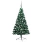 vidaXL Medio árbol de Navidad con luces y bolas verde 180 cm vidaXL Medio árbol de Navidad con luces y bolas verde 180 cm