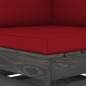 vidaXL Sofá de palets 2 plazas cojines gris madera de pino impregnada vidaXL Sofá de palets 2 plazas cojines gris madera de pino impregnada