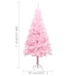 vidaXL Árbol de Navidad preiluminado con luces y bolas rosa 180 cm vidaXL Árbol de Navidad preiluminado con luces y bolas rosa 180 cm
