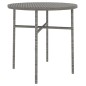 vidaXL Juego de comedor para jardín 3 piezas ratán sintético gris