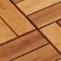 vidaXL Baldosas de porche acacia 20 piezas 30x30 cm