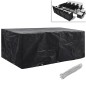vidaXL Funda de muebles de jardín 2 uds set ratán 8 personas 10 ojales vidaXL Funda de muebles de jardín 2 uds set ratán 8 personas 10 ojales
