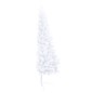 vidaXL Medio árbol de Navidad con luces y bolas blanco 150 cm vidaXL Medio árbol de Navidad con luces y bolas blanco 150 cm