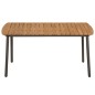 vidaXL Set de muebles de comedor de jardín 5 piezas de ratán marrón vidaXL Set de muebles de comedor de jardín 5 piezas de ratán marrón