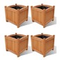 vidaXL Arriate 4 unidades 30x30x30 cm vidaXL Arriate 4 unidades 30x30x30 cm
