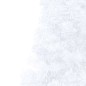 vidaXL Medio árbol de Navidad con luces y bolas blanco 180 cm vidaXL Medio árbol de Navidad con luces y bolas blanco 180 cm